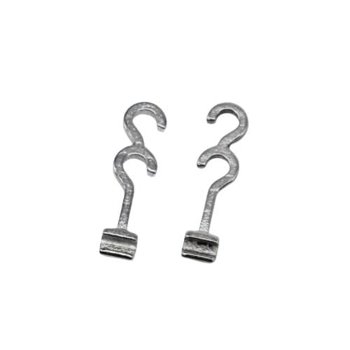 Double Crimpable منحني Hooks – 10 قطع/عبوة